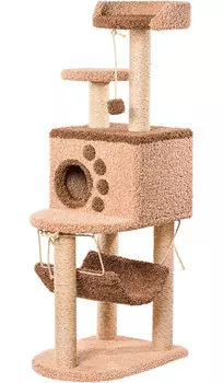 Комплекс Вераста Пушок ковролин бежевый с коричневым (1 шт)