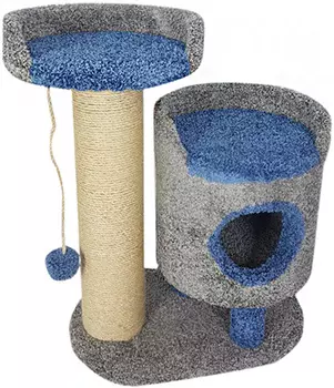 Комплекс Зё Пушок ковролин серый с синим (1 шт)