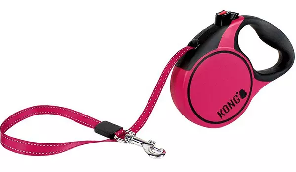 Kong Terrain ременной поводок рулетка для животных 3 метров размер Xs фуксия (1 шт)