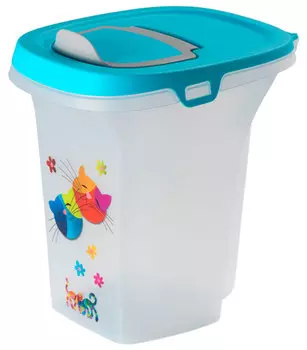 Контейнер для корма Moderna Trendy Story Друзья навсегда голубой 6 л (1 шт)