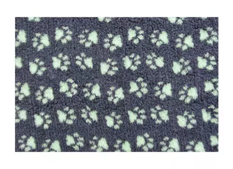 Коврик меховой угольный/мята 1 х 1,6 м ProFleece (1 шт)