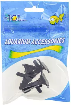 Краник воздушный пластиковый черный 101fish уп. 3 шт (черный)