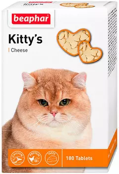 Лакомство Beaphar Kitty’s + Cheese для кошек витаминизированное с сыром (180 шт)