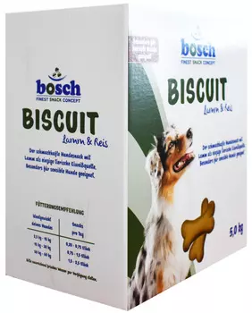 Лакомство Bosch Biscuit Lamm &amp; Reis для собак при аллергии (1 кг)