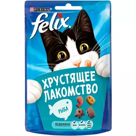 Лакомство Felix хрустящее лакомство для кошек с рыбой (60 гр)