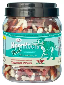 Лакомство Green Qzin КрепКость для собак всех пород хрустящие косточки 750 гр (1 шт)