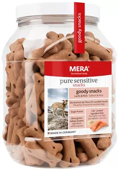 Лакомство Mera Pure Sensitive Goody Snacs Lachs &amp; Reiseis для собак с чувствительным пищеварением снеки с лососем и рисом 600 гр (1 шт)