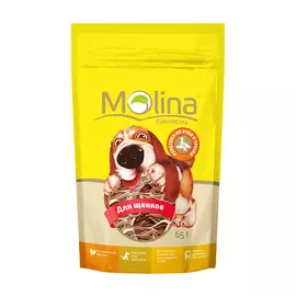 Лакомство Molina для щенков рулетики с уткой и треской (65 гр)