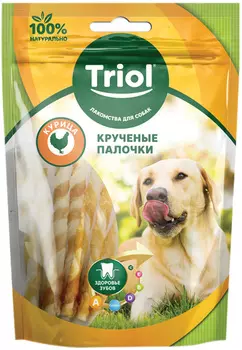 Лакомство Triol для собак палочки крученые с курицей 70 гр (1 шт)