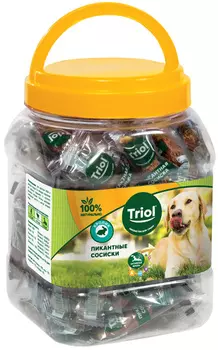 Лакомство Triol для собак сосиски пикантные с кроликом 500 гр (1 шт)