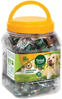 Лакомство Triol для собак сосиски пикантные с курицей 500 гр (1 шт)