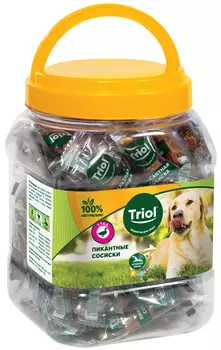 Лакомство Triol для собак сосиски пикантные с уткой 500 гр (1 шт)