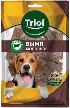 Лакомство Triol для собак вымя говяжье молочное 50 гр (1 шт)