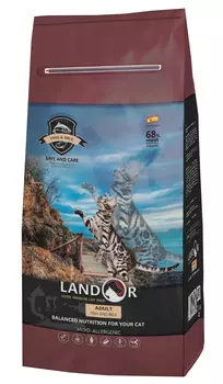 Landor Cat Adult Fish &amp; Rice для взрослых кошек с рыбой и рисом (0,4 кг)