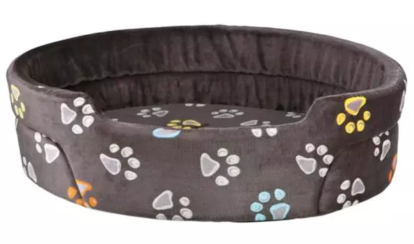 Лежак для собак и кошек Trixie Jimmy с бортиком плюш серый 95 × 85 см (1 шт)