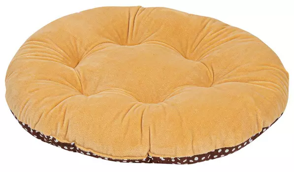 Лежак для собак и кошек Xody Овальный № 4 мех плюш 63 х 55 х 10 см (1 шт)