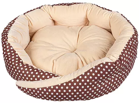 Лежак для собак и кошек Xody Сказка мех плюш 52 х 52 х 15 см (1 шт)