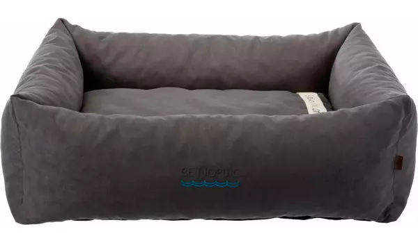Лежак для собак Trixie Be Nordic Amrum с бортиком полиэстер тёмно серый 80 х 60 см (1 шт)