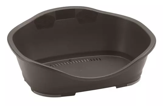 Лежак пластиковый для собак Stefanplast Sleeper 2 темно серый 68,5 x 49 x 27,5 см (1 шт)