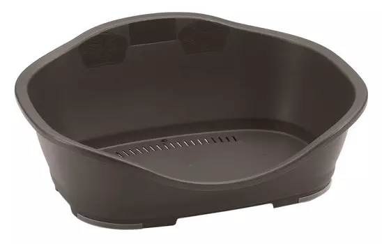 Лежак пластиковый для собак Stefanplast Sleeper 3 темно серый 80,5 x 55 x 32 см (1 шт)