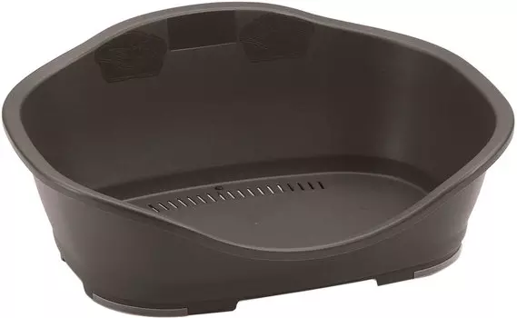 Лежак пластиковый для собак Stefanplast Sleeper 5 темно серый 96 х 68 х 37,5 см (1 шт)
