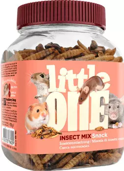 Little One Смесь насекомых лакомство для всеядных грызунов (75 г)