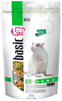 Lolo Pets Basic корм для декоративных крыс (600 гр)
