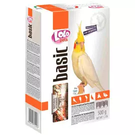 Lolo Pets Basic корм для средних попугаев коробка (500 гр)