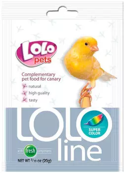 Lolo Pets Lololine Super Color дополнительная смесь для канареек для усиления окраски (20 гр)