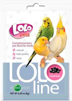 Lolo Pets Lololine уголь для птиц (8 гр)