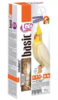 Lolo Pets Smakers лакомство для средних попугаев ореховое (90 гр)