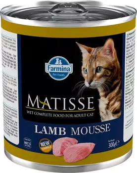 Matisse Mousse Lamb для взрослых кошек мусс с ягненком (85 гр х 12 шт)
