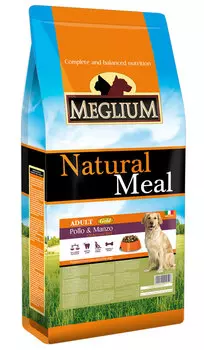 Meglium Adult Gold для взрослых собак всех пород с говядиной и курицей (15 кг)