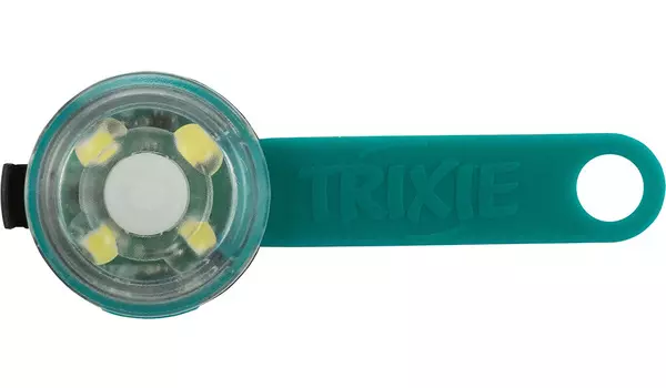 Мигающая клипса на ошейник Trixie белая с рисунком 3 х 8 см (1 шт)