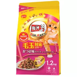 Mio 5 секретов здоровья для взрослых кошек для вывода шерсти с японским тунцом бонито (1,2 кг)