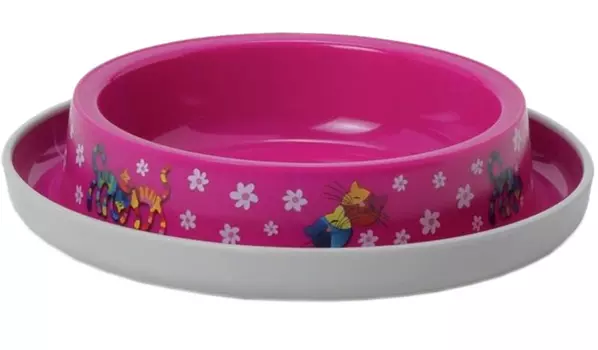Миска для кошек и собак Moderna Trendy Dinner Друзья навсегда розовая 16 х 3,2 см (1 шт)