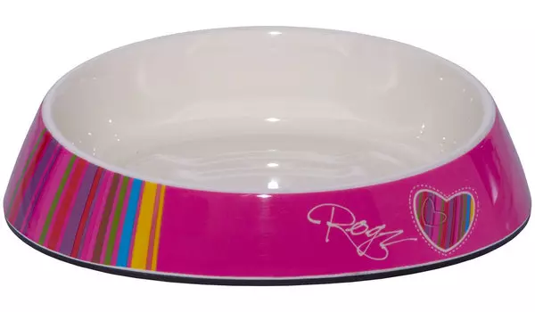 Миска для кошек Rogz Fishcake Розовые леденцы с противоскользящим дном меламиновая 200 мл (1 шт)