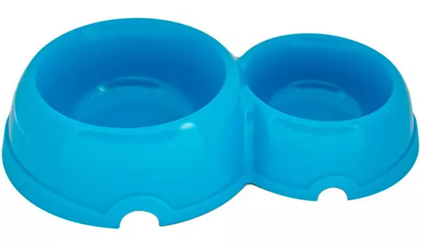 Миска двойная для кошек Дарэлл пластиковая 0,15 л/0,25 л (1 шт)