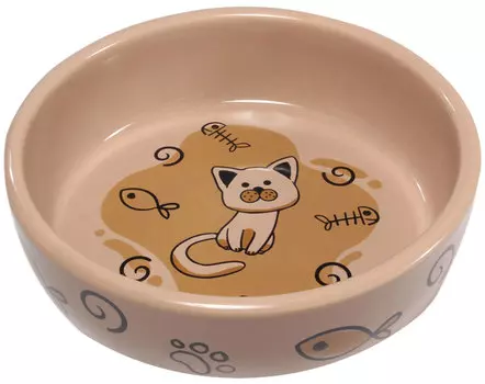 Миска керамическая Triol Кошечка (0,35 л)