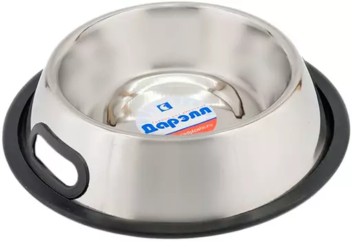 Миска металлическая Дарэлл на резинке с ручками 0,7 л (1 шт)