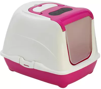 Moderna Flip Cat туалет для больших кошек закрытый ярко-розовый 58 х 45 х 42 см (1 шт)