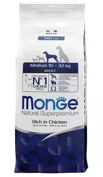 Monge Dog Medium Adult для взрослых собак средних пород (3 + 3 кг)