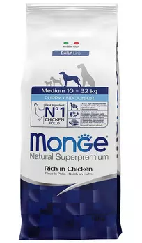 Monge Dog Medium Puppy &amp; Junior для щенков средних пород (0,8 кг)