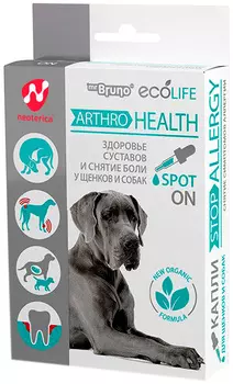 Mr.bruno Ecolife Arthro-health капли для собак и щенков для здоровья суставов и снятия боли 10 мл (1 шт)