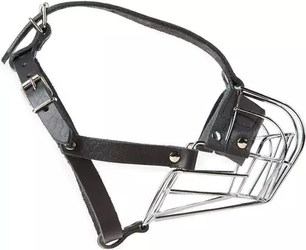 Намордник для собак c укороченной мордой Julius-K9 Middle металл боксер 33,5 х 7,5 х 9 см (1 шт)