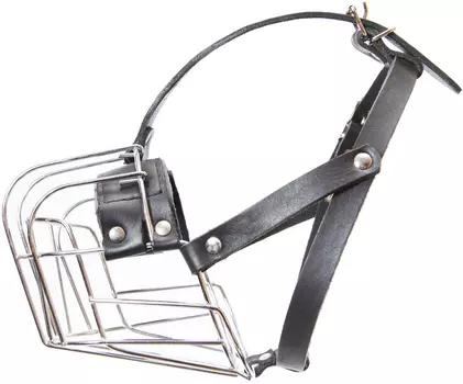 Намордник для собак c укороченной мордой Julius-K9 Middle металл ротвейлер 36 х 9,5 х 9,5 см (1 шт)