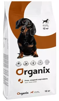 Organix Adult Dog Duck &amp; Potato для взрослых собак с уткой и картофелем (12 + 12 кг)