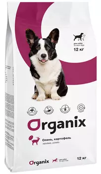 Organix Adult Dog Reindeer &amp; Potato для взрослых собак всех пород с олениной и картофелем (12 + 12 кг)