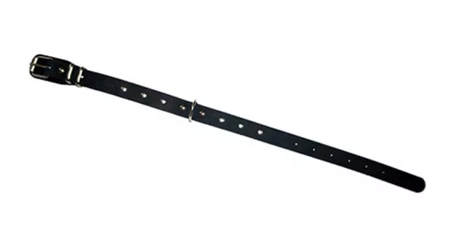 Ошейник для собак кожаный черный 32 - 44 см x 20 мм Аркон (1 шт)