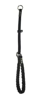Ошейник-удавка для собак кожаный плетеный черный 12 мм Аркон (1 шт)